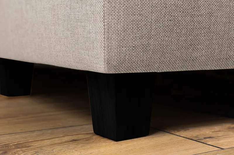 Crazy 3-personers Højrevendt L-formet Chaiselongsofa i Stof - Beige - Møbler - Sofaer - Sofa med chaiselong - 2-personer sofa med chaiselong