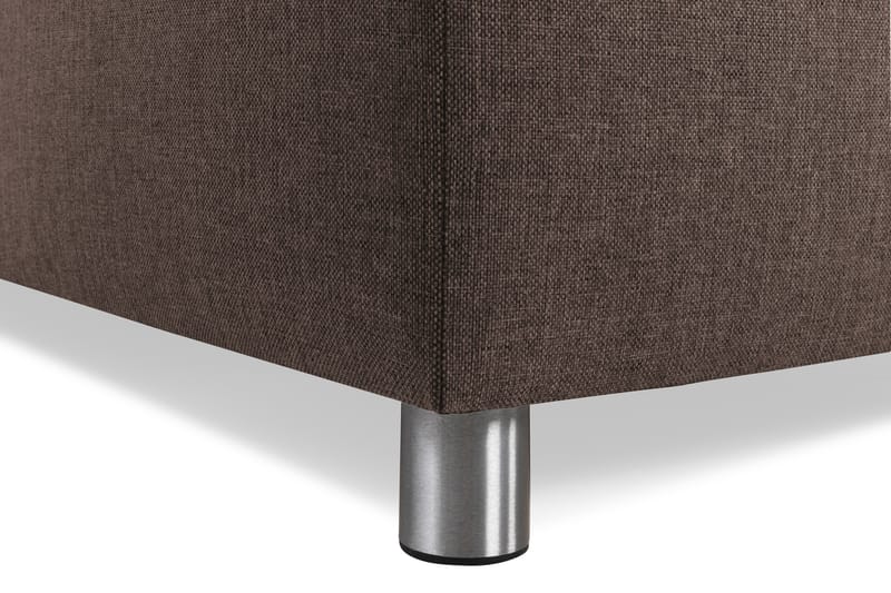 Crazy 3-personers Vendbar L-formet Chaiselongsofa i Stof - Brun - Møbler - Sofaer - Sofa med chaiselong