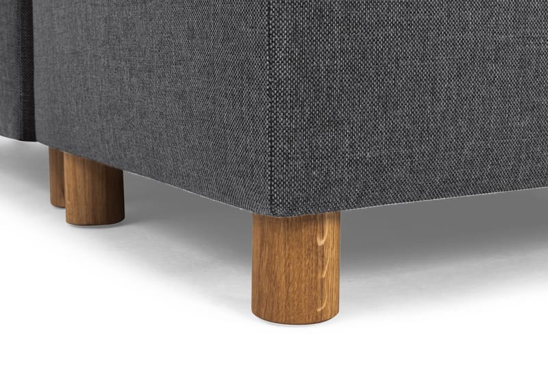 Crazy 3-personers Højrevendt L-formet Chaiselongsofa i Stof - Mørkegrå - Møbler - Sofaer - Sofa med chaiselong