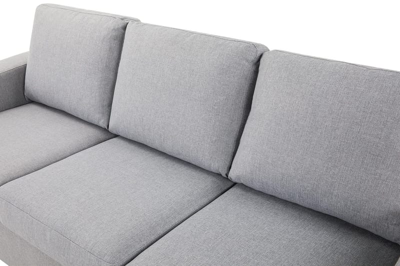 Crazy 3-personers Vendbar L-formet Chaiselongsofa i Stof - Grå - Møbler - Sofaer - Sofa med chaiselong - 3 personers sofa med chaiselong