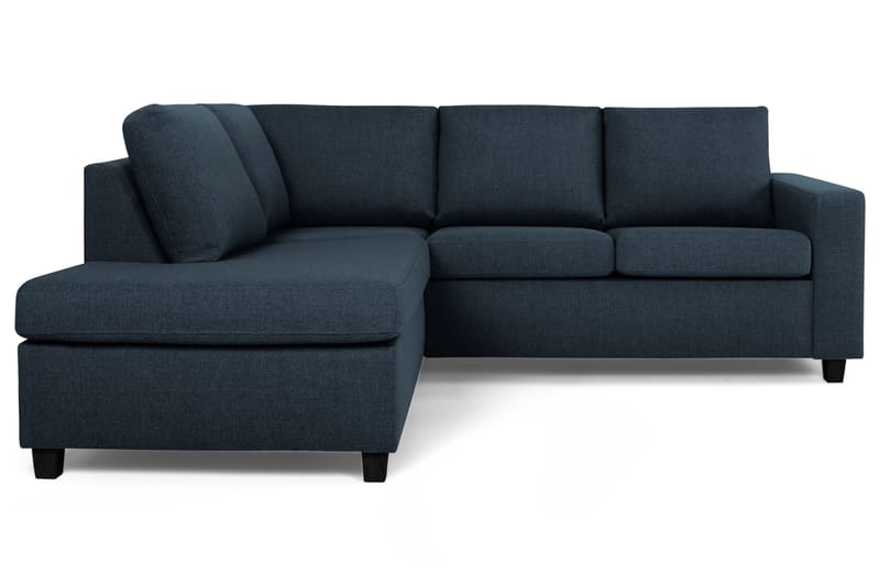 Crazy 3-personers Venstrevendt L-formet Chaiselongsofa i Stof - Blå - Møbler - Sofaer - Sofa med chaiselong