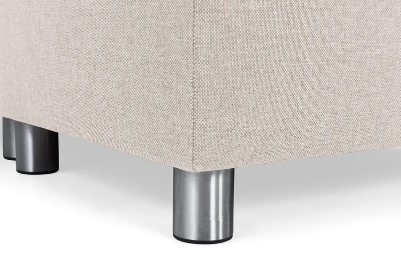 Crazy 3-personers Venstrevendt L-formet Chaiselongsofa i Stof - Beige - Møbler - Sofaer - Sofa med chaiselong - 2-personer sofa med chaiselong