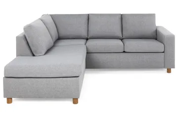 Crazy 3-personers Venstrevendt L-formet Chaiselongsofa i Stof