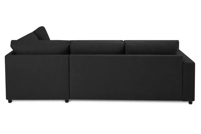 Crazy 3-personers Højrevendt L-formet Chaiselongsofa i Stof - Antracit - Møbler - Sofaer - Sofa med chaiselong - 3 personers sofa med chaiselong