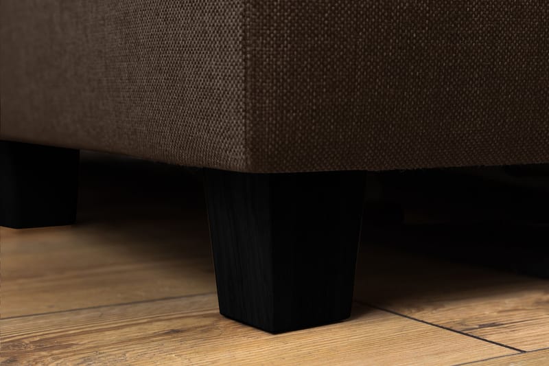 Crazy 3-personers Vendbar L-formet Chaiselongsofa i Stof - Brun - Møbler - Sofaer - Sofa med chaiselong