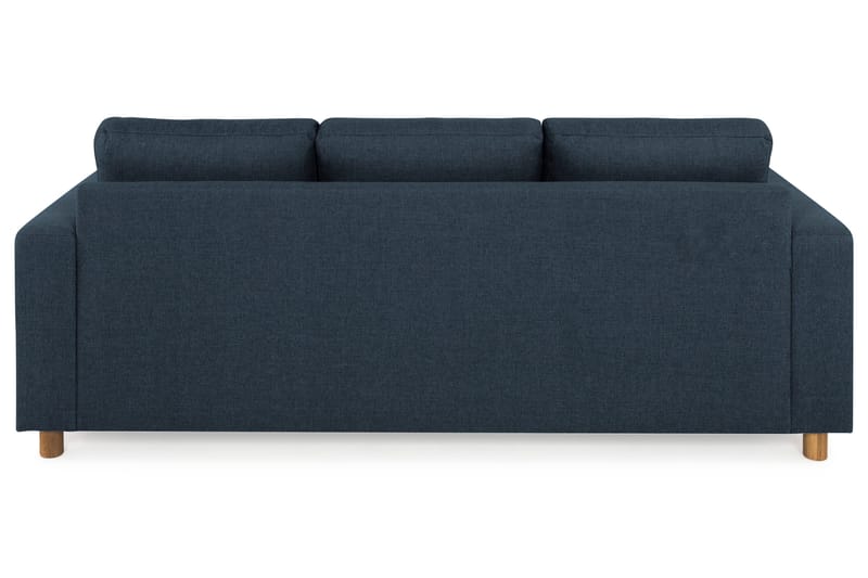 Crazy 3-personers Vendbar L-formet Chaiselongsofa i Stof - Blå - Møbler - Sofaer - Sofa med chaiselong - 3 personers sofa med chaiselong