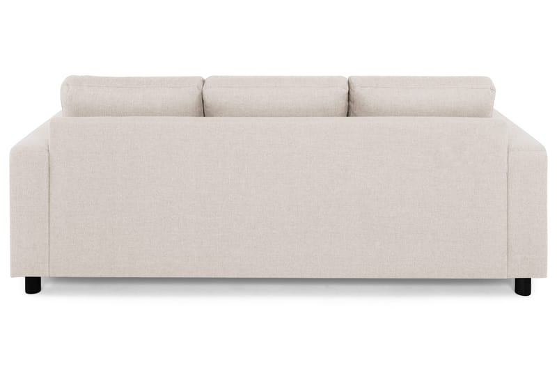 Crazy 3-personers Vendbar L-formet Chaiselongsofa i Stof - Beige - Møbler - Sofaer - Sofa med chaiselong - 3 personers sofa med chaiselong