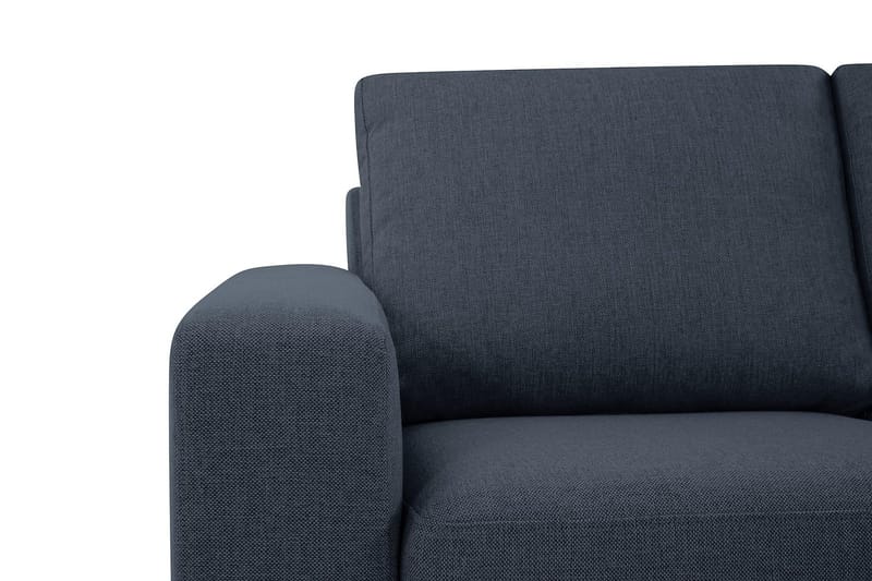 Crazy 3-personers Vendbar L-formet Chaiselongsofa i Stof - Blå - Møbler - Sofaer - Sofa med chaiselong - 3 personers sofa med chaiselong