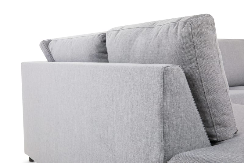 Crazy 3-personers Venstrevendt L-formet Chaiselongsofa i Stof - Grå - Møbler - Sofaer - Sofa med chaiselong - 2-personer sofa med chaiselong