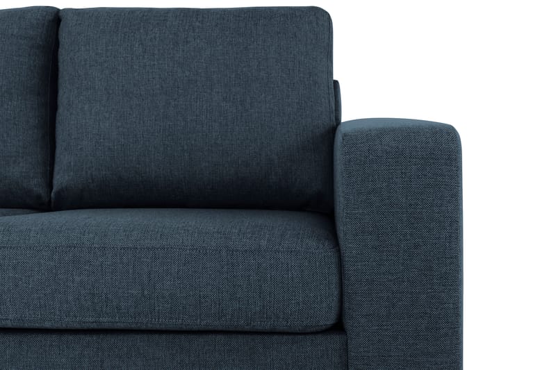 Crazy 3-personers Venstrevendt L-formet Chaiselongsofa i Stof - Blå - Møbler - Sofaer - Sofa med chaiselong