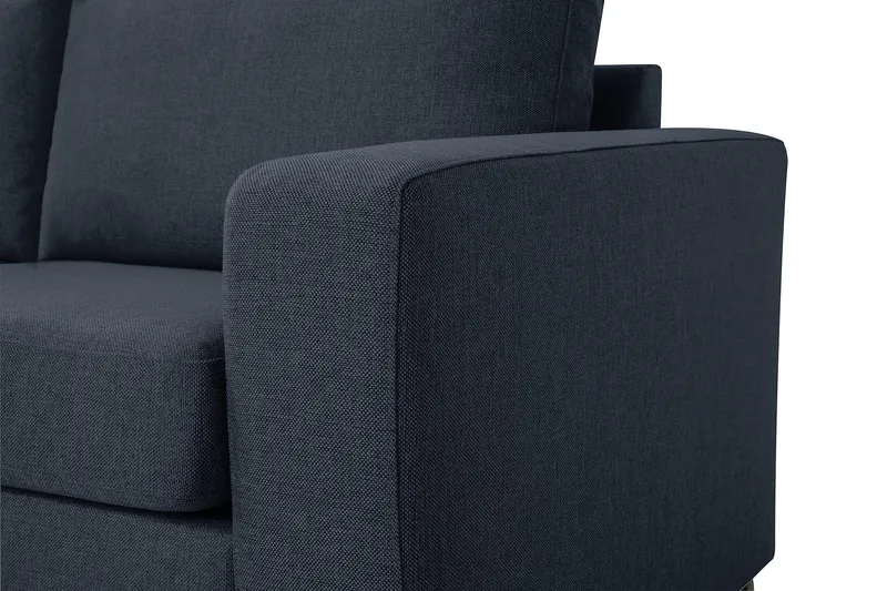 Crazy 3-personers Venstrevendt L-formet Chaiselongsofa i Stof - Blå - Møbler - Sofaer - Sofa med chaiselong