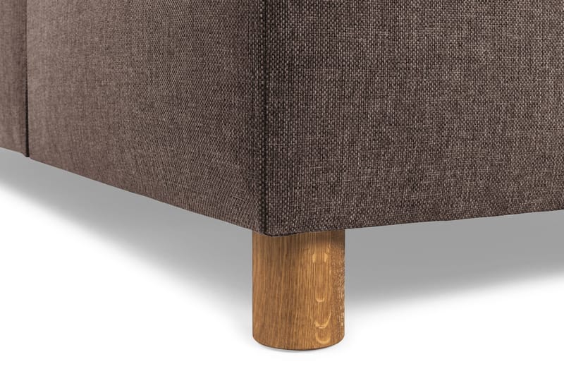 Crazy 3-personers Vendbar L-formet Chaiselongsofa i Stof - Brun - Møbler - Sofaer - Sofa med chaiselong - 3 personers sofa med chaiselong