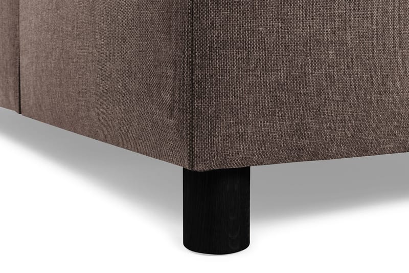 Crazy 3-personers Vendbar L-formet Chaiselongsofa i Stof - Brun - Møbler - Sofaer - Sofa med chaiselong - 3 personers sofa med chaiselong