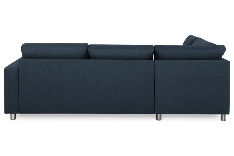 Crazy 3-personers Venstrevendt L-formet Chaiselongsofa i Stof - Blå - Møbler - Sofaer - Sofa med chaiselong