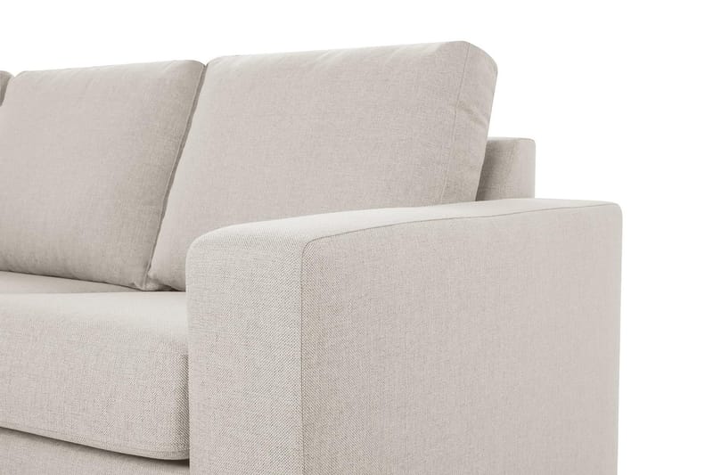 Crazy 3-personers Venstrevendt L-formet Chaiselongsofa i Stof - Beige - Møbler - Sofaer - Sofa med chaiselong - 2-personer sofa med chaiselong