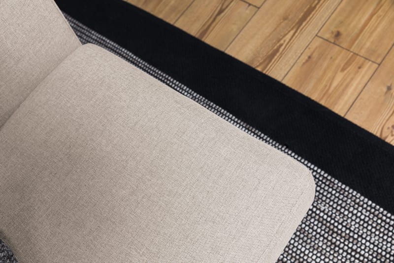 Crazy 3-personers Højrevendt L-formet Chaiselongsofa i Stof - Beige - Møbler - Sofaer - Sofa med chaiselong - 2-personer sofa med chaiselong