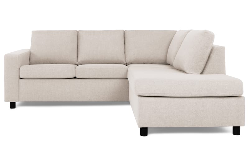 Crazy 3-personers Højrevendt L-formet Chaiselongsofa i Stof - Beige - Møbler - Sofaer - Sofa med chaiselong