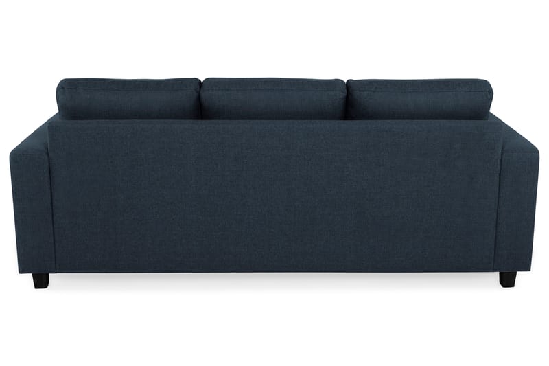 Crazy 3-personers Vendbar L-formet Chaiselongsofa i Stof - Blå - Møbler - Sofaer - Sofa med chaiselong