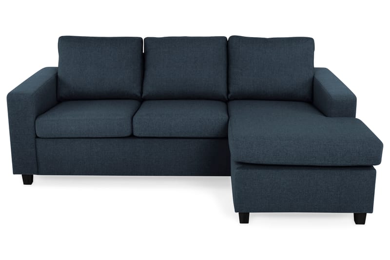 Crazy 3-personers Vendbar L-formet Chaiselongsofa i Stof - Blå - Møbler - Sofaer - Sofa med chaiselong