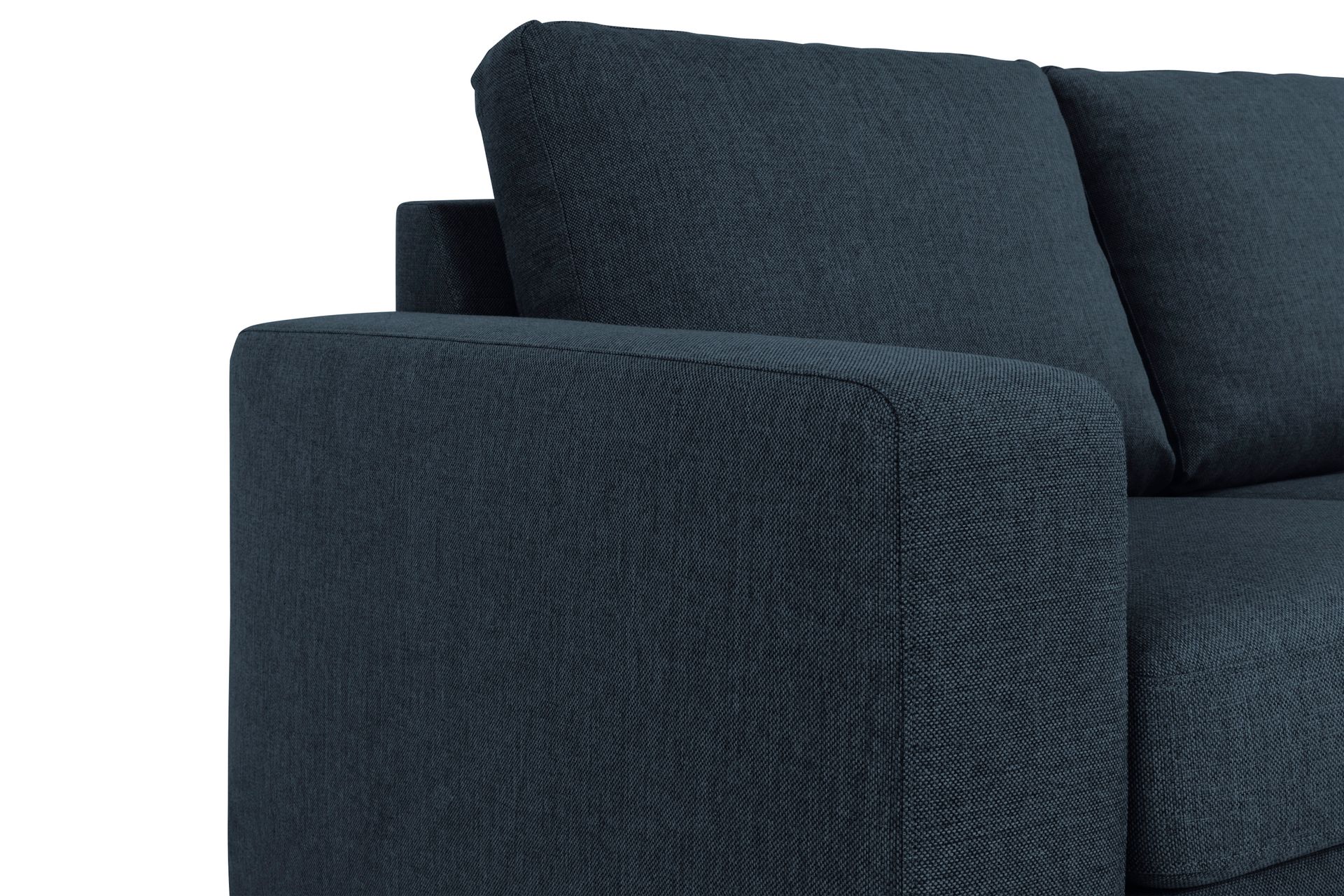 Crazy 3-personers Vendbar L-formet Chaiselongsofa i Stof - Blå - Møbler - Sofaer - Sofa med chaiselong