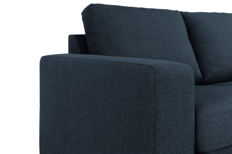 Crazy 3-personers Vendbar L-formet Chaiselongsofa i Stof - Blå - Møbler - Sofaer - Sofa med chaiselong