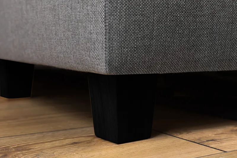 Crazy 3-personers Højrevendt L-formet Chaiselongsofa i Stof - Grå - Møbler - Sofaer - Sofa med chaiselong - 2-personer sofa med chaiselong