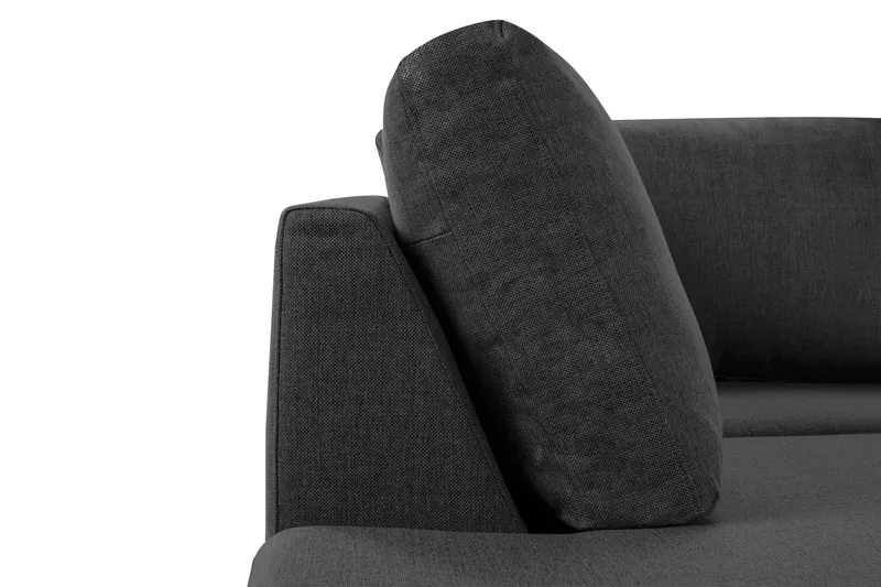 Crazy 3-personers Venstrevendt L-formet Chaiselongsofa i Stof - Antracit - Møbler - Sofaer - Sofa med chaiselong - 2-personer sofa med chaiselong