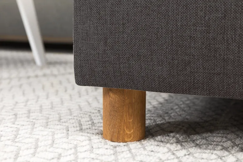 Crazy 3-personers Venstrevendt L-formet Chaiselongsofa i Stof - Mørkegrå - Møbler - Sofaer - Sofa med chaiselong - 2-personer sofa med chaiselong