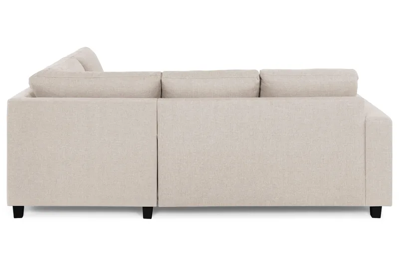 Crazy 3-personers Højrevendt L-formet Chaiselongsofa i Stof - Beige - Møbler - Sofaer - Sofa med chaiselong - 2-personer sofa med chaiselong