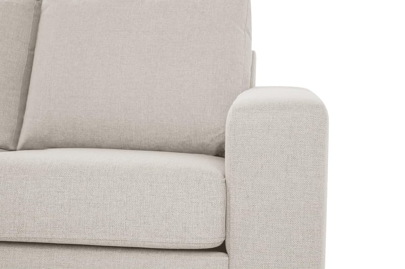 Crazy 3-personers Venstrevendt L-formet Chaiselongsofa i Stof - Beige - Møbler - Sofaer - Sofa med chaiselong - 2-personer sofa med chaiselong