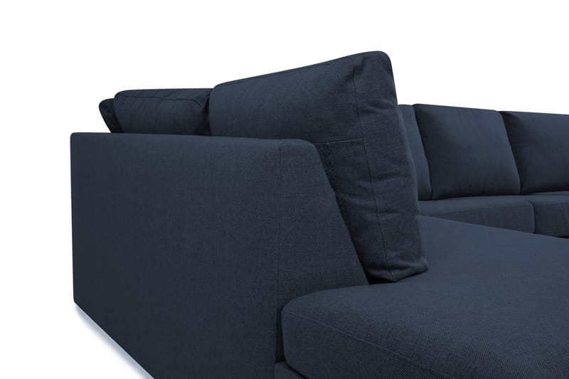 Crazy 3-personers Venstrevendt L-formet Chaiselongsofa i Stof - Blå - Møbler - Sofaer - Sofa med chaiselong