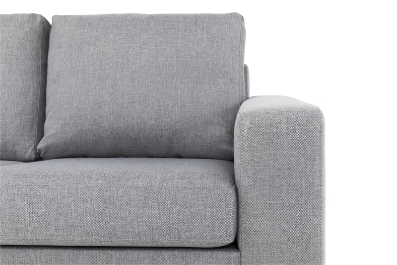 Crazy 3-personers Venstrevendt L-formet Chaiselongsofa i Stof - Grå - Møbler - Sofaer - Sofa med chaiselong