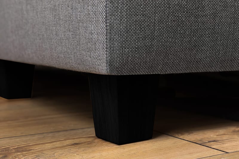 Crazy 3-personers Højrevendt L-formet Chaiselongsofa i Stof - Grå - Møbler - Sofaer - Sofa med chaiselong - 3 personers sofa med chaiselong