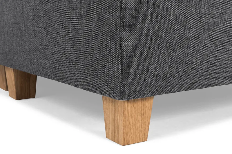 Crazy 3-personers Højrevendt L-formet Chaiselongsofa i Stof - Mørkegrå - Møbler - Sofaer - Sofa med chaiselong - 2-personer sofa med chaiselong