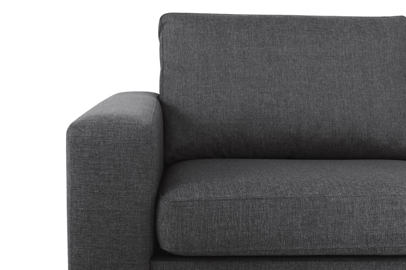 Crazy 3-personers Højrevendt L-formet Chaiselongsofa i Stof - Mørkegrå - Møbler - Sofaer - Sofa med chaiselong