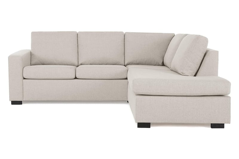 Crazy 3-personers Højrevendt L-formet Chaiselongsofa i Stof - Beige - Møbler - Sofaer - Sofa med chaiselong - 2-personer sofa med chaiselong
