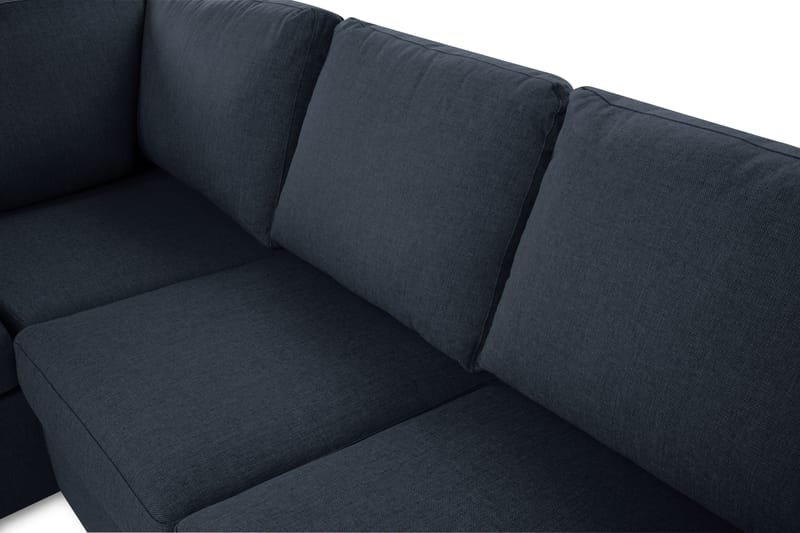 Crazy 3-personers Venstrevendt L-formet Chaiselongsofa i Stof - Blå - Møbler - Sofaer - Sofa med chaiselong