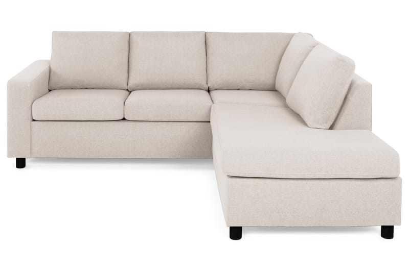 Crazy 3-personers Højrevendt L-formet Chaiselongsofa i Stof - Beige - Møbler - Sofaer - Sofa med chaiselong