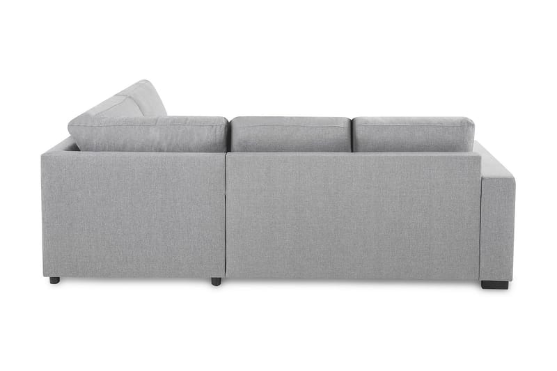 Crazy 3-personers Højrevendt L-formet Chaiselongsofa i Stof - Grå - Møbler - Sofaer - Sofa med chaiselong - 2-personer sofa med chaiselong