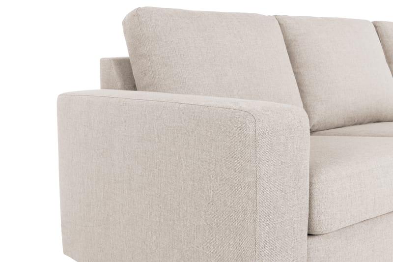 Crazy 3-personers Højrevendt L-formet Chaiselongsofa i Stof - Beige - Møbler - Sofaer - Sofa med chaiselong