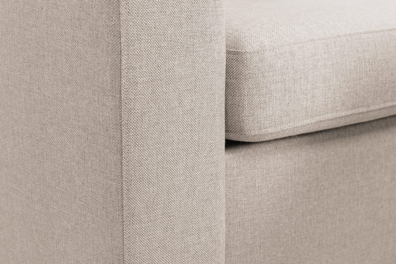 Crazy 3-personers Højrevendt L-formet Chaiselongsofa i Stof - Beige - Møbler - Sofaer - Sofa med chaiselong - 2-personer sofa med chaiselong