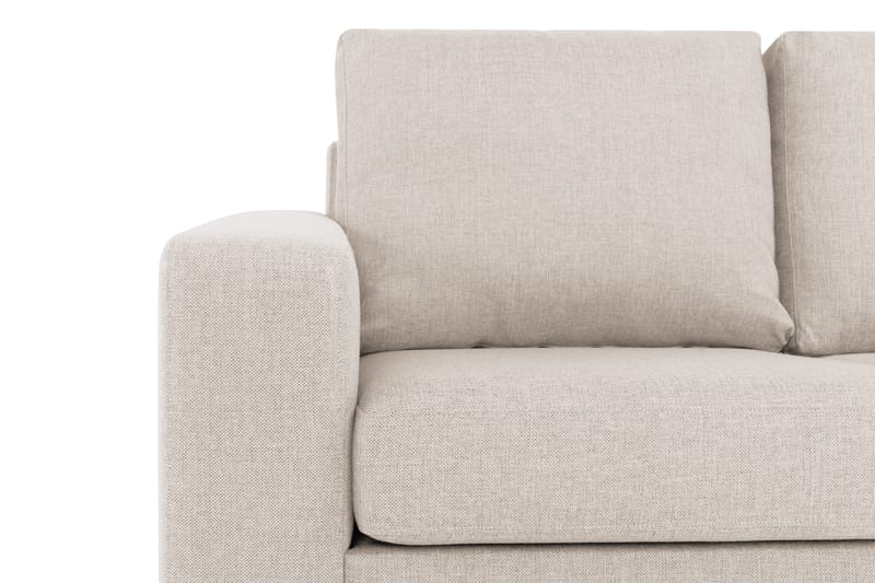 Crazy 3-personers Vendbar L-formet Chaiselongsofa i Stof - Beige - Møbler - Sofaer - Sofa med chaiselong