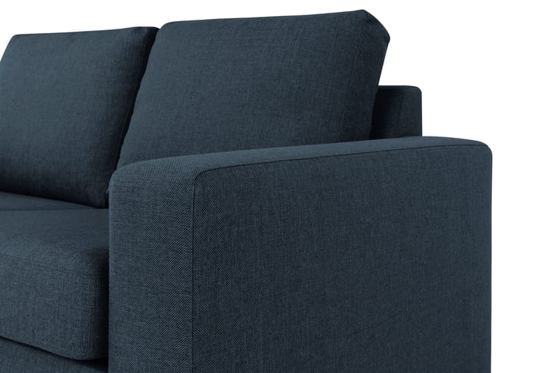 Crazy 3-personers Venstrevendt L-formet Chaiselongsofa i Stof - Blå - Møbler - Sofaer - Sofa med chaiselong