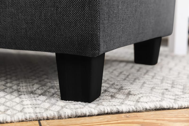 Crazy 3-personers Højrevendt L-formet Chaiselongsofa i Stof - Mørkegrå - Møbler - Sofaer - Sofa med chaiselong - 2-personer sofa med chaiselong