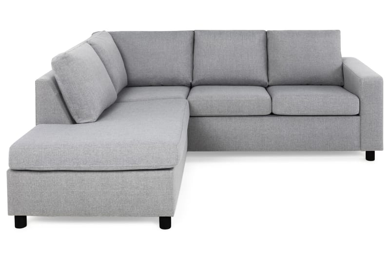 Crazy 3-personers Venstrevendt L-formet Chaiselongsofa i Stof - Grå - Møbler - Sofaer - Sofa med chaiselong