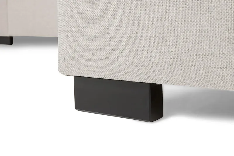 Crazy 3-personers Højrevendt L-formet Chaiselongsofa i Stof - Beige - Møbler - Sofaer - Sofa med chaiselong - 3 personers sofa med chaiselong