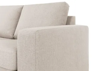 Crazy 4-personers Venstrevendt L-formet Chaiselongsofa i Stof - Beige - Møbler - Sofaer - Sofa med chaiselong