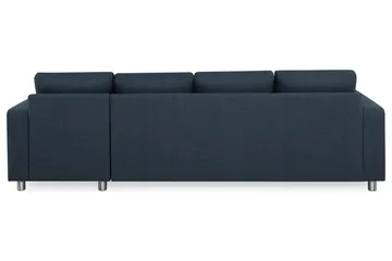 Crazy 4-personers Vendbar L-formet Chaiselongsofa i Stof - Mørkeblå - Møbler - Sofaer - Sofa med chaiselong