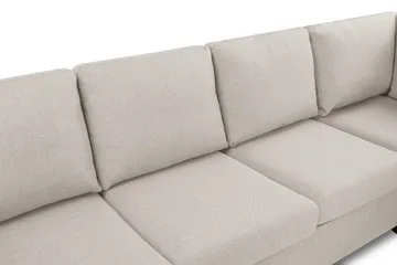 Crazy 4-personers Højrevendt L-formet Chaiselongsofa i Stof - Beige - Møbler - Sofaer - Sofa med chaiselong
