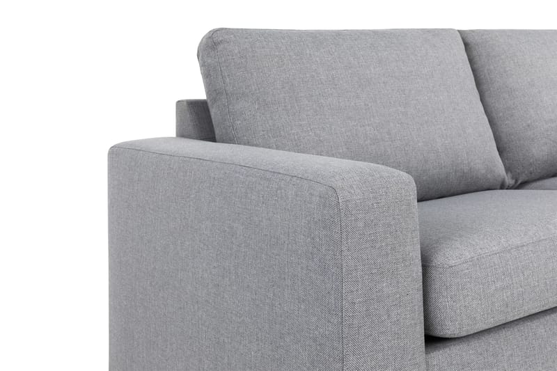 Crazy 4-personers Højrevendt L-formet Chaiselongsofa i Stof - Grå - Møbler - Sofaer - Sofa med chaiselong